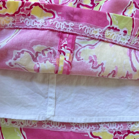 LILY PULITZER | Pink & Yellow Strapless Dress With Bow - Picture 4 of 4